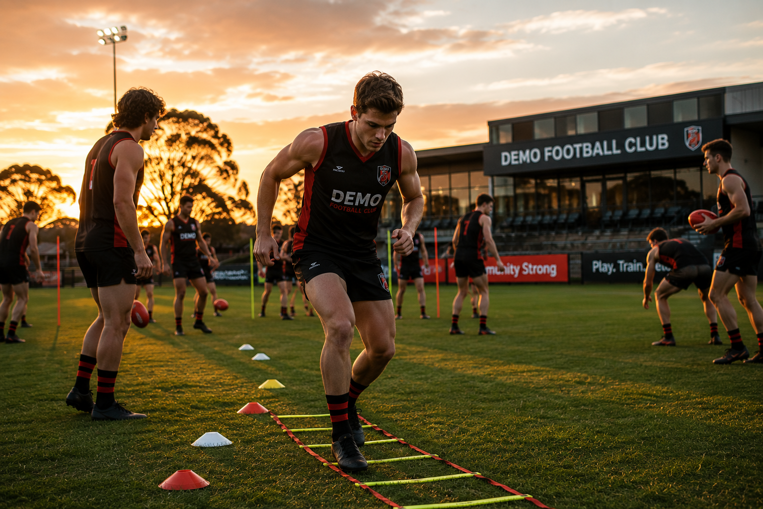 Training at Demo Football Club